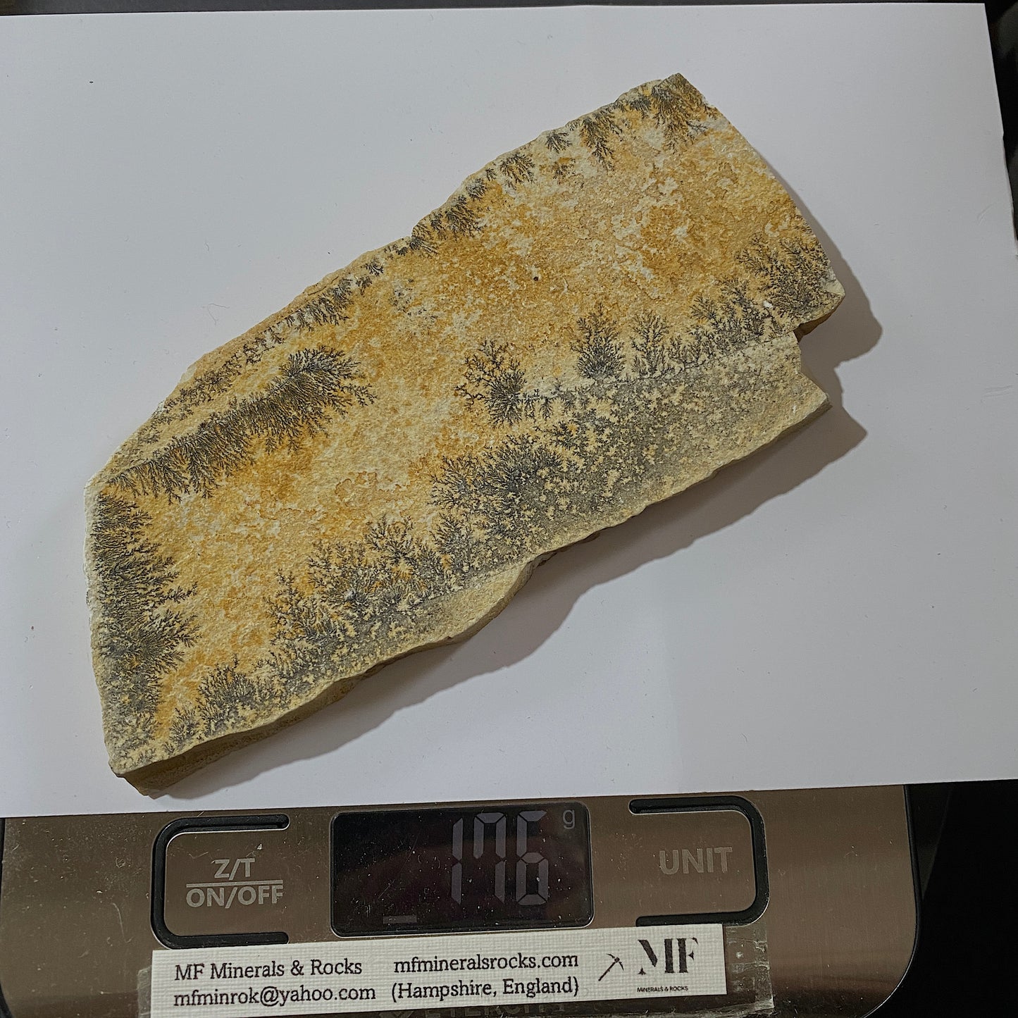 MANGANESE DENDRITES ON MATRIX - SANTIAGO DO CALEM, PORTUGAL 177g MF1023