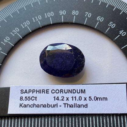 SAPPHIRE CORUNDUM GEMSTONE - KANCHANABURI, THAILAND. 8.55Ct MFG5034