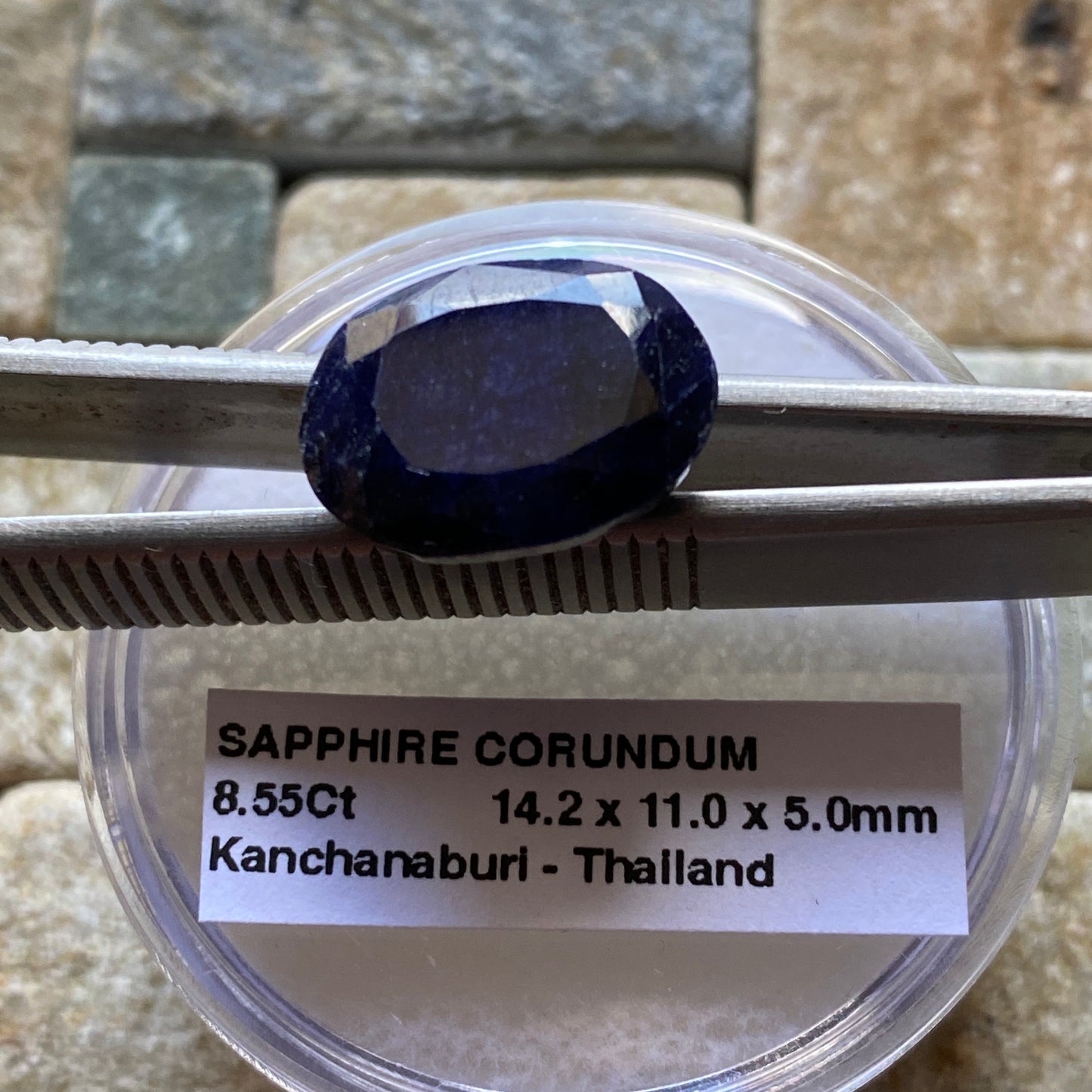 SAPPHIRE CORUNDUM GEMSTONE - KANCHANABURI, THAILAND. 8.55Ct MFG5034