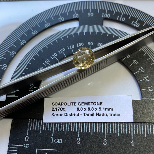 SCAPOLITE [WERNERITE] GEMSTONE - KARUR DISTRICT, TAMIL NADU, INDIA 2.17Ct MFG5005