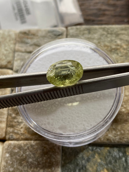 RARE GROSSULAR GARNET NATURAL GEMSTONE : MIMINSKY, SAKHA, RUSSIA 5.39Ct MFG4889