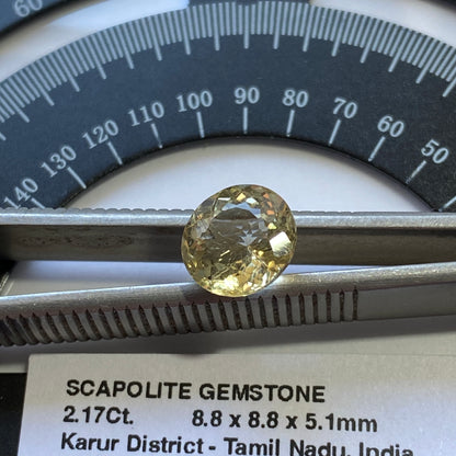 SCAPOLITE [WERNERITE] GEMSTONE - KARUR DISTRICT, TAMIL NADU, INDIA 2.17Ct MFG5005