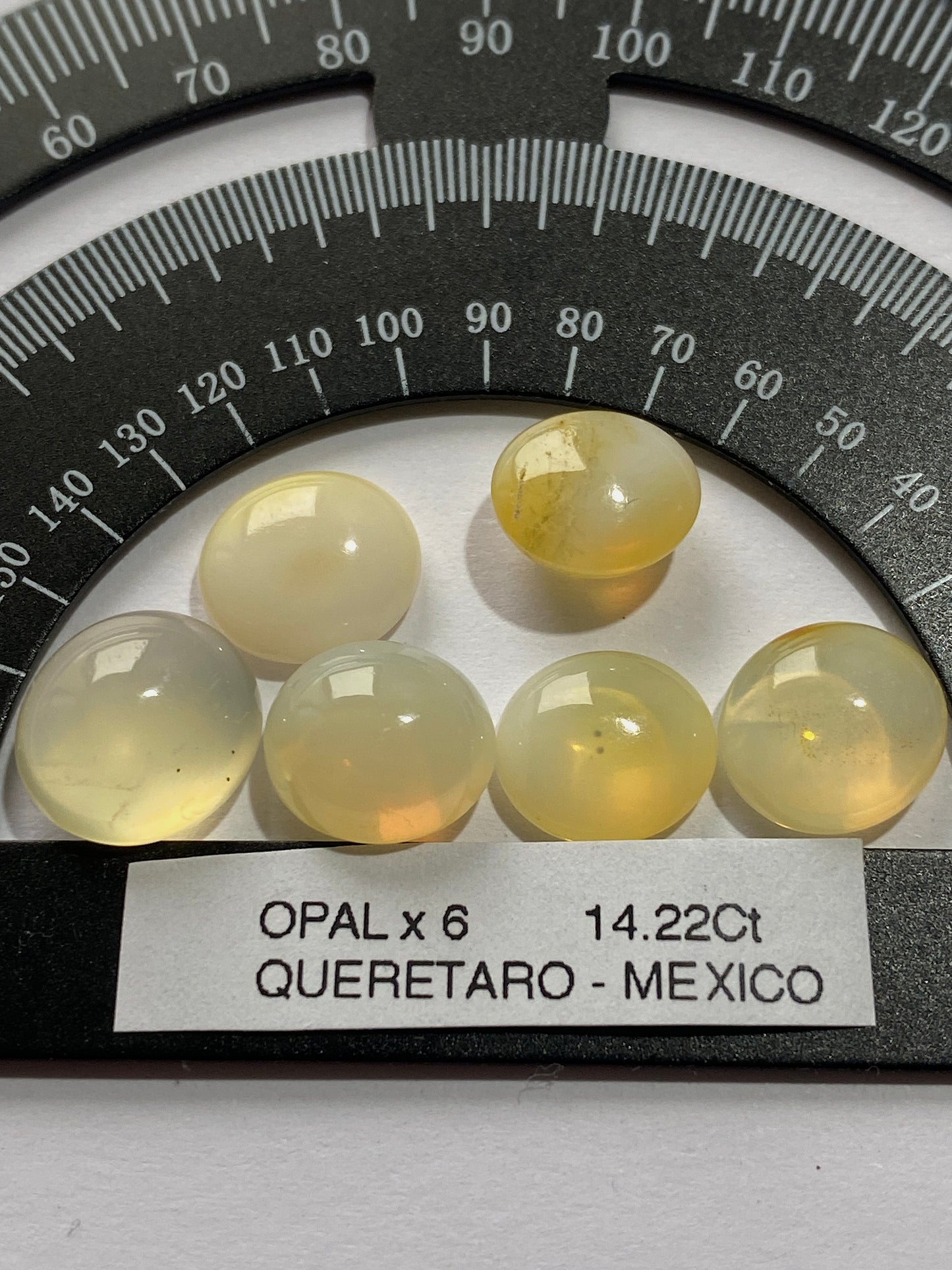 OPAL NATURAL MINED GEMSTONES x 6 : CARBONERA MINE, QUERETARO, MEXICO 14.22Ct MFG4888