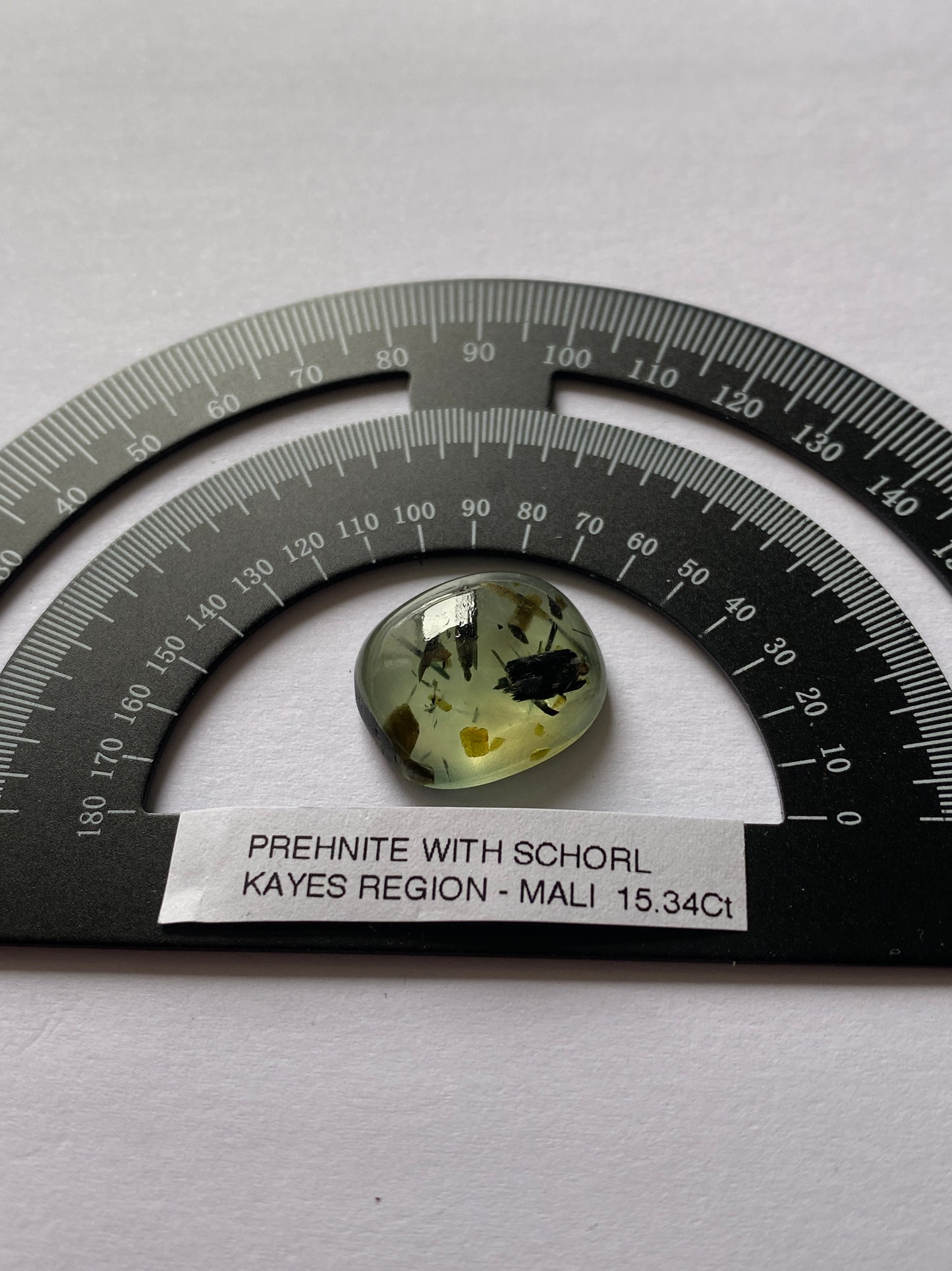 PREHNITE NATURAL GEMSTONE : MATIA, KAYES REGION, MALI  15.34Ct MFG4872