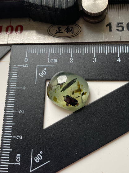 PREHNITE NATURAL GEMSTONE : MATIA, KAYES REGION, MALI  15.34Ct MFG4872