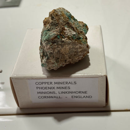 COPPER MINERALISATION - PHOENIX MINE, MINIONS, CORNWALL  28g MF4009