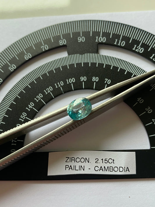 ZIRCON RARE NATURAL GEMSTONE : PAILIN PROVINCE, CAMBODIA 2.15Ct. MFG4887