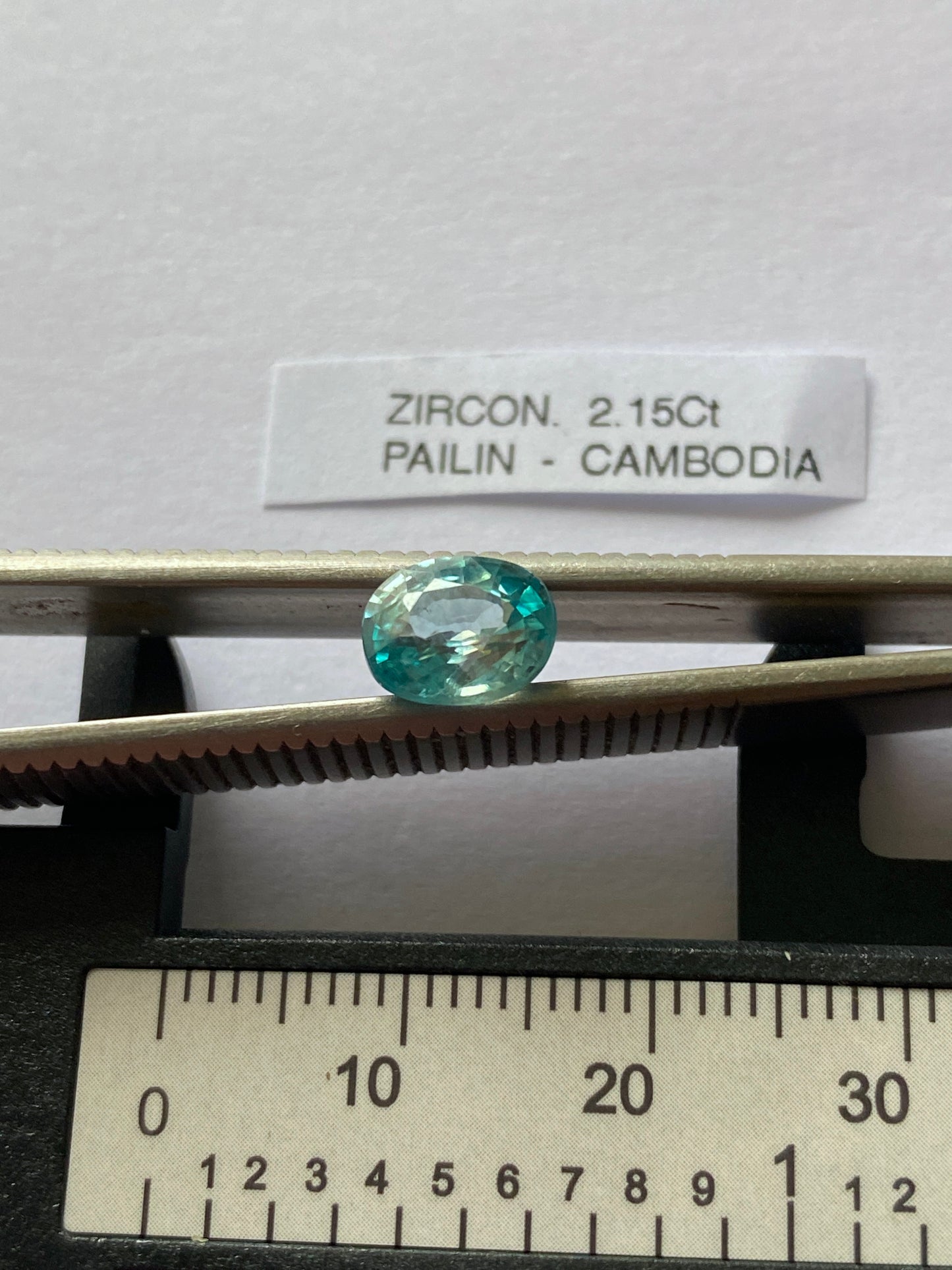ZIRCON RARE NATURAL GEMSTONE : PAILIN PROVINCE, CAMBODIA 2.15Ct. MFG4887