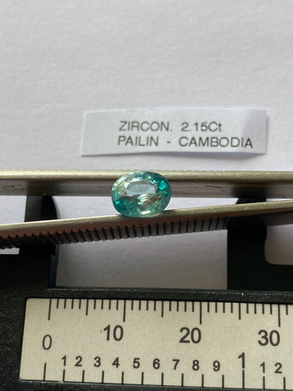 ZIRCON RARE NATURAL GEMSTONE : PAILIN PROVINCE, CAMBODIA 2.15Ct. MFG4887