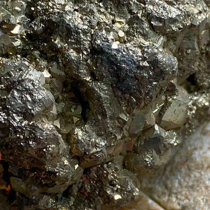 PYRITE [SOLID] - WHEAL JANE, BALDHU-CHACEWATER, CORNWALL. 222g MF4012