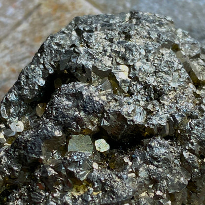 PYRITE [SOLID] - WHEAL JANE, BALDHU-CHACEWATER, CORNWALL. 222g MF4012