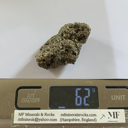 PYRITE CRYSTAL ASSEMBLAGE - WHITEHORSE DISTRICT, THE YUKON, CANADA. 62g MF1082