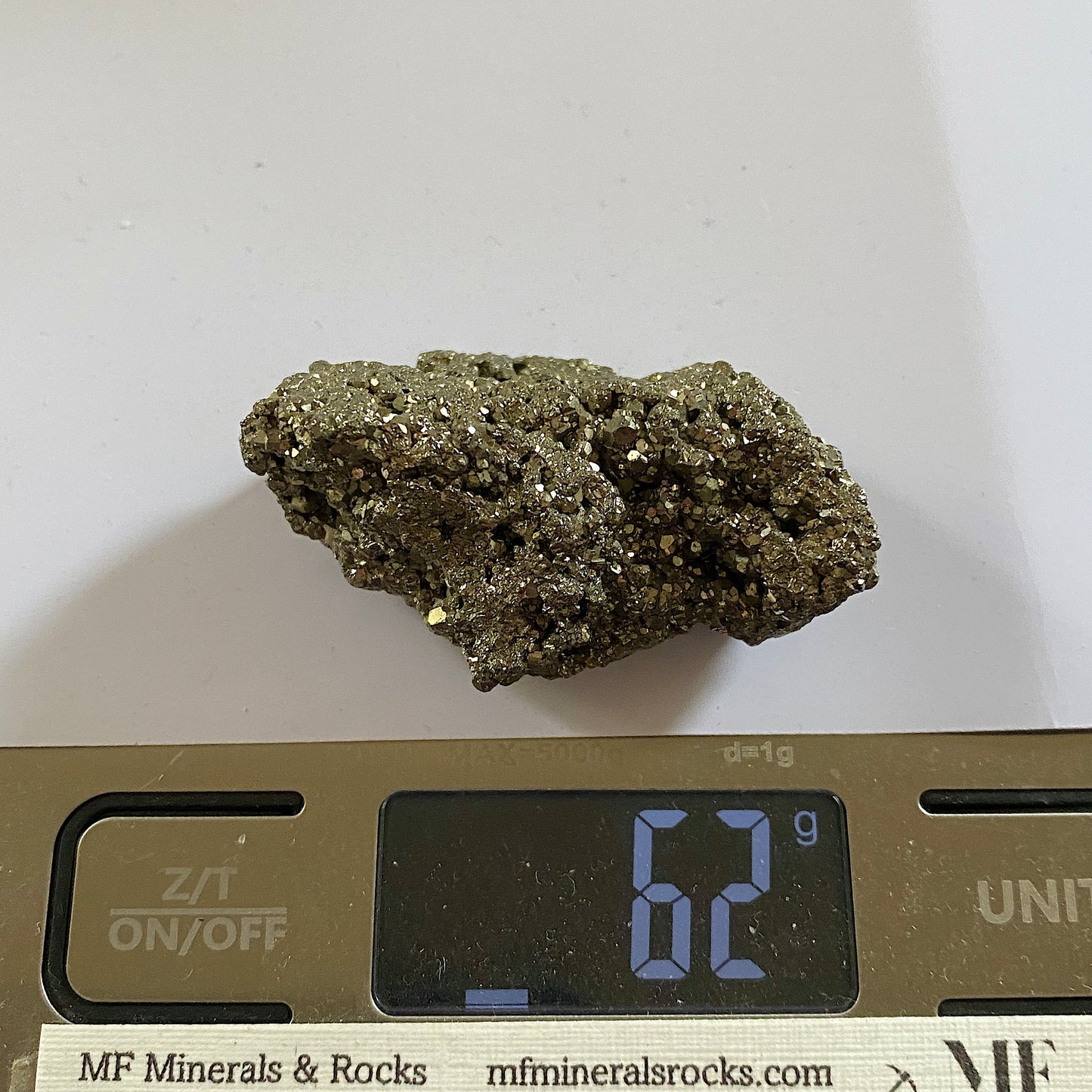 PYRITE CRYSTAL ASSEMBLAGE - WHITEHORSE DISTRICT, THE YUKON, CANADA. 62g MF1082