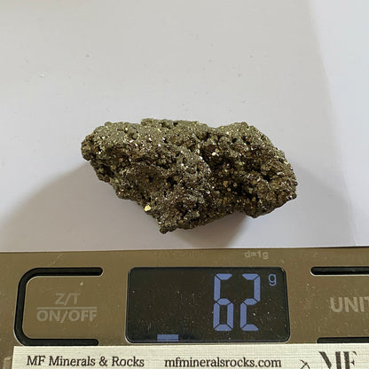 PYRITE CRYSTAL ASSEMBLAGE - WHITEHORSE DISTRICT, THE YUKON, CANADA. 62g MF1082