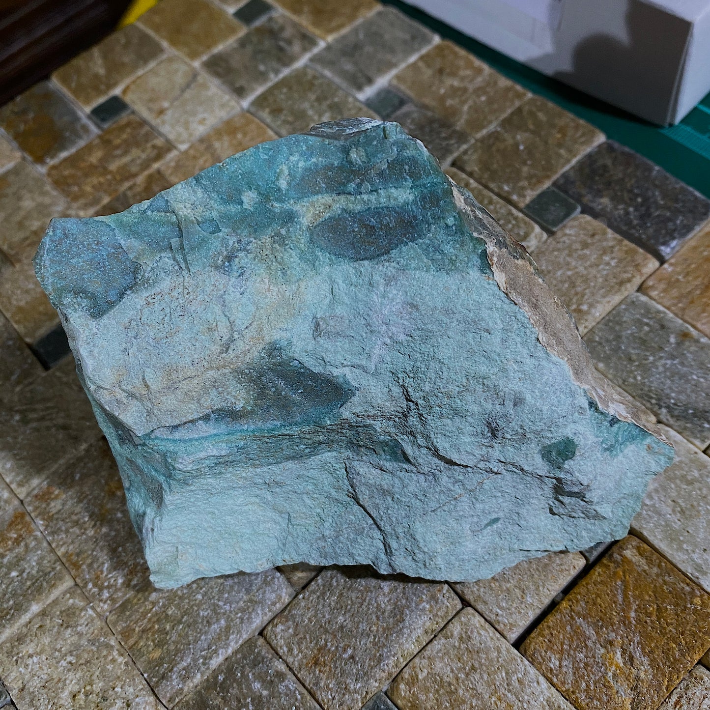 TURQUOISE [RASHLEIGHITE] - GUNHEATH, STENALEES, CORNWALL LARGE SPECIMEN 436g MF4014