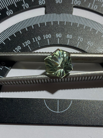 PRASIOLITE QUARTZ NATURAL GEMSTONE : BAHIA, BRAZIL  3.32Ct. MFG4864