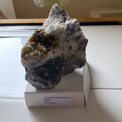 SPHALERITE/PYRITE]QUARTZ [ETC] - WHEAL JANE, BALDHU, KEA, CORNWALL, ENGLAND 564g MF1051