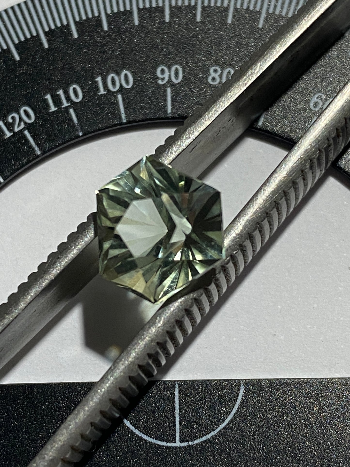 PRASIOLITE QUARTZ NATURAL GEMSTONE : BAHIA, BRAZIL  3.32Ct. MFG4864