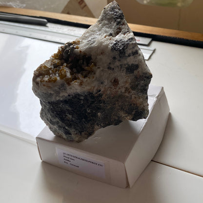 SPHALERITE/PYRITE]QUARTZ [ETC] - WHEAL JANE, BALDHU, KEA, CORNWALL, ENGLAND 564g MF1051