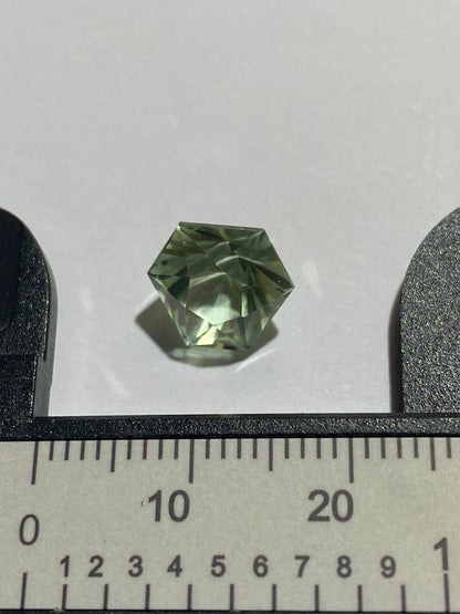 PRASIOLITE QUARTZ NATURAL GEMSTONE : BAHIA, BRAZIL  3.32Ct. MFG4864