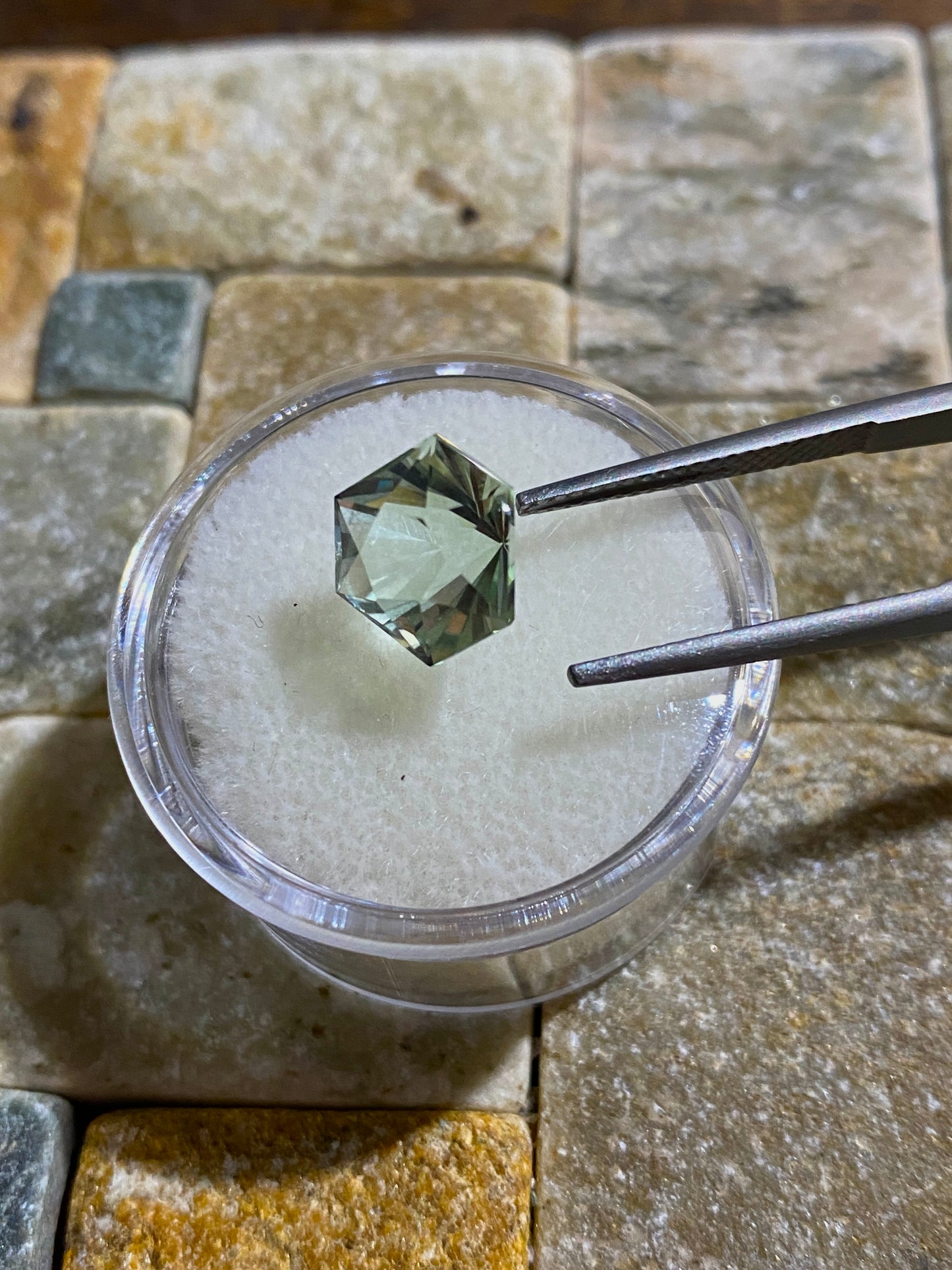 PRASIOLITE QUARTZ NATURAL GEMSTONE : BAHIA, BRAZIL  3.32Ct. MFG4864