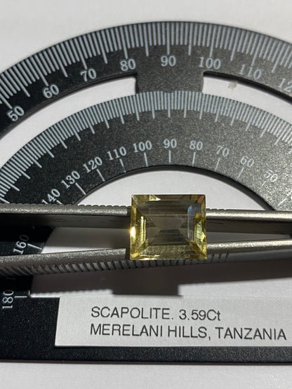 SCAPOLITE NATURAL GEMSTONE : MERELANI HILLS, TANZANIA  3.59Ct MF4865