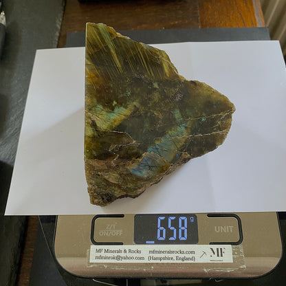 LABRADORITE - SAINT-AGATHE-DES-MONTS, QUEBEC, CANADA LARGE 658g MF1041
