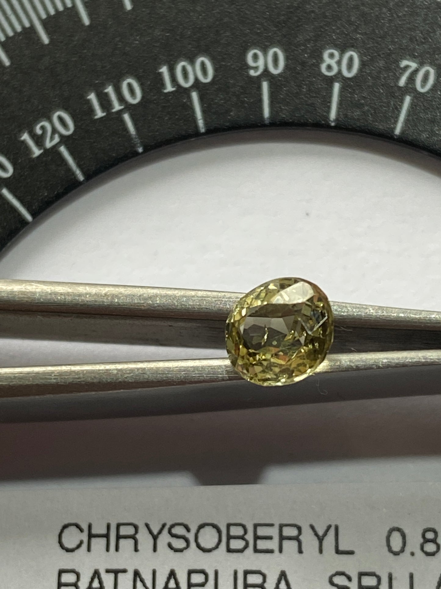 CHRYSOBERYL RARE NATURAL GEMSTONE : RATNAPURA, SRI LANKA  0.86Ct MFG4867