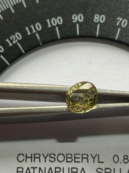 CHRYSOBERYL RARE NATURAL GEMSTONE : RATNAPURA, SRI LANKA  0.86Ct MFG4867