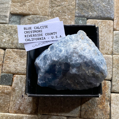 BLUE CALCITE - CRESTMORE, RIVERSIDE COUNTY, CALIFORNIA, U.S.A.  67g. MF1036