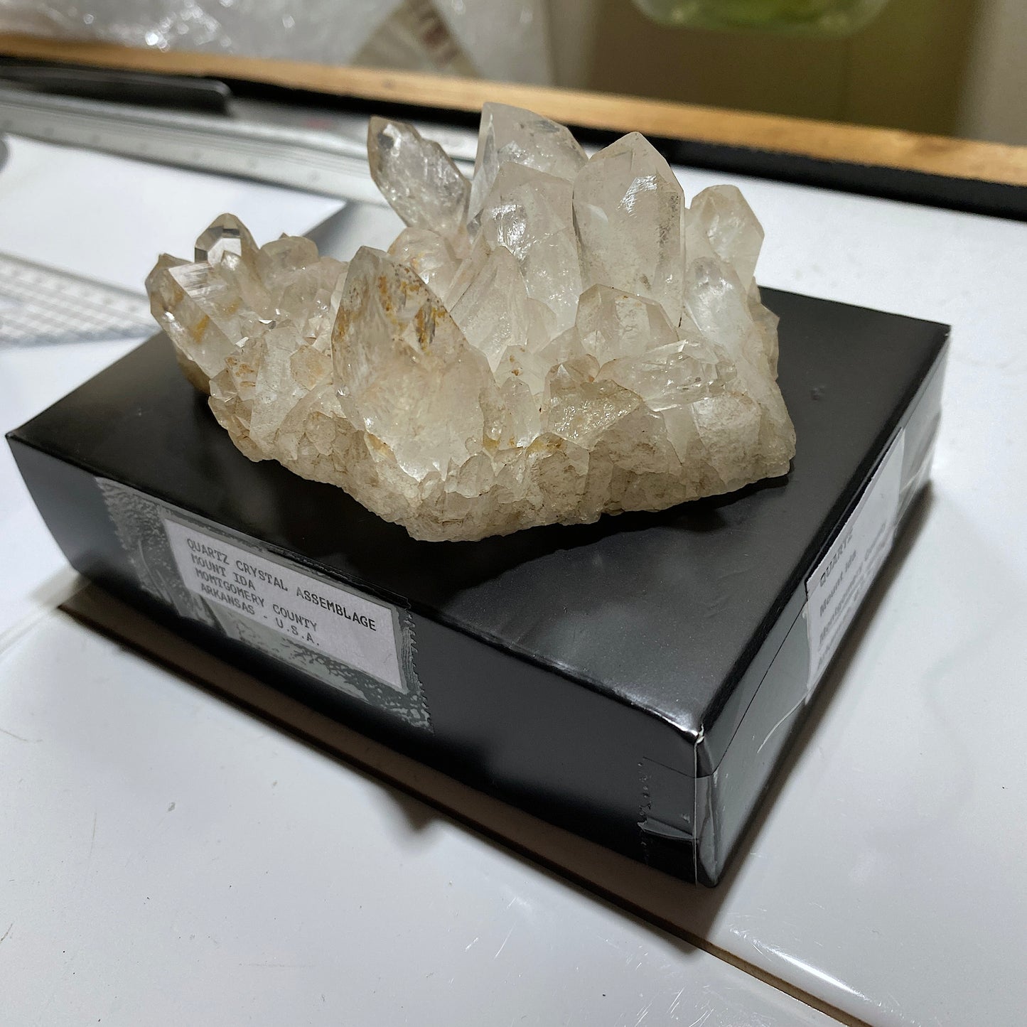 QUARTZ CRYSTAL ASSEMBLAGE - MOUNT IDA, ARKANSAS, U.S.A.  217g MF1011