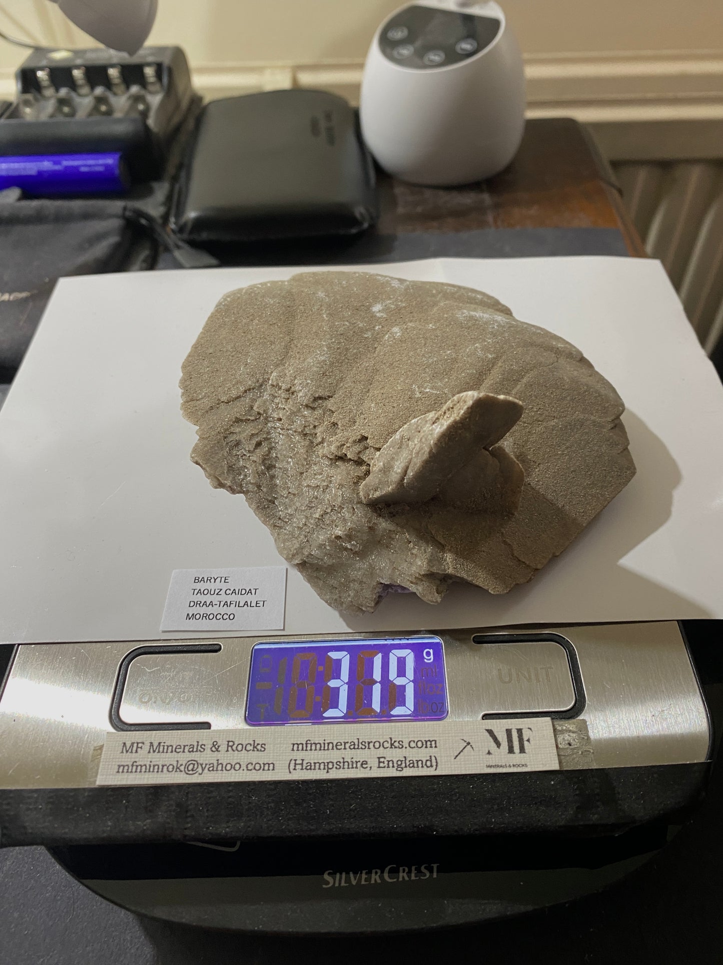 DESERT ROSE BARYTE : TAOUZ CAIDAT, DRAA-TAFILALET, MOROCCO. 319g MF4859