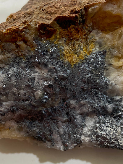 STIBNITE IN QUARTZ : HARE HILL, NEW CUMNOCK, AYRSHIRE, SCOTLAND 104g MF4861