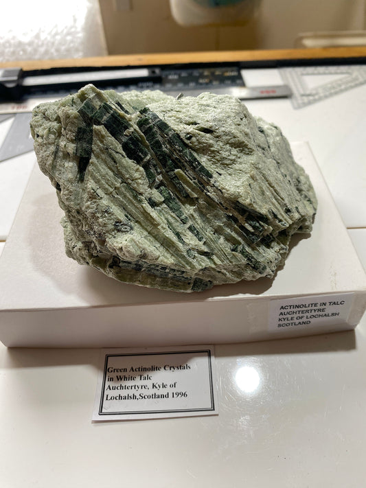 ACTINOLITE IN TALC : MAOL BEAG, AUCHTERTYRE, KYLE OF LOCHALSH, SCOTLAND 826g MF4862