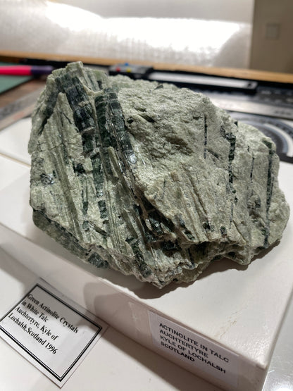 ACTINOLITE IN TALC : MAOL BEAG, AUCHTERTYRE, KYLE OF LOCHALSH, SCOTLAND 826g MF4862