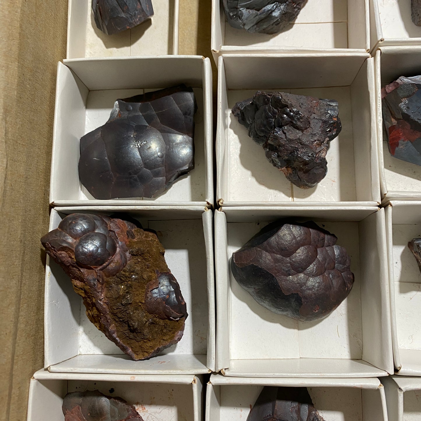 A COLLECTION OF  20 HEMATITE SPECIMENS FROM BECKERMET MINE, CUMBRIA MF4034