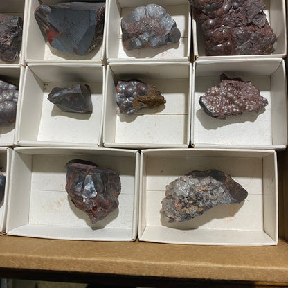 A COLLECTION OF  20 HEMATITE SPECIMENS FROM BECKERMET MINE, CUMBRIA MF4034