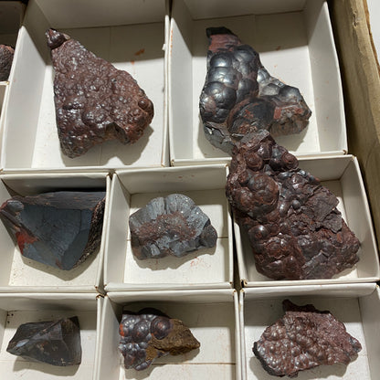 A COLLECTION OF  20 HEMATITE SPECIMENS FROM BECKERMET MINE, CUMBRIA MF4034