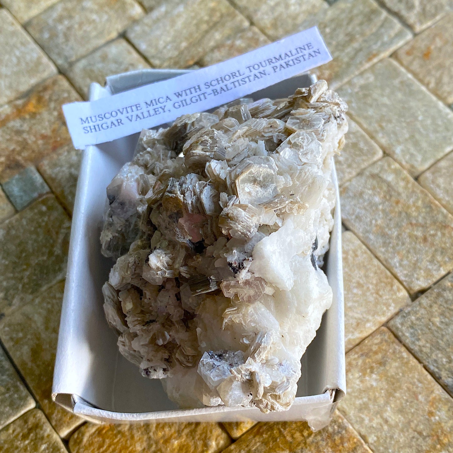 MUSCOVITE WITH SCHORL, SHIGAR VALLEY, GILGIT-BALTISTAN, PAKISTAN. 146g MF1636