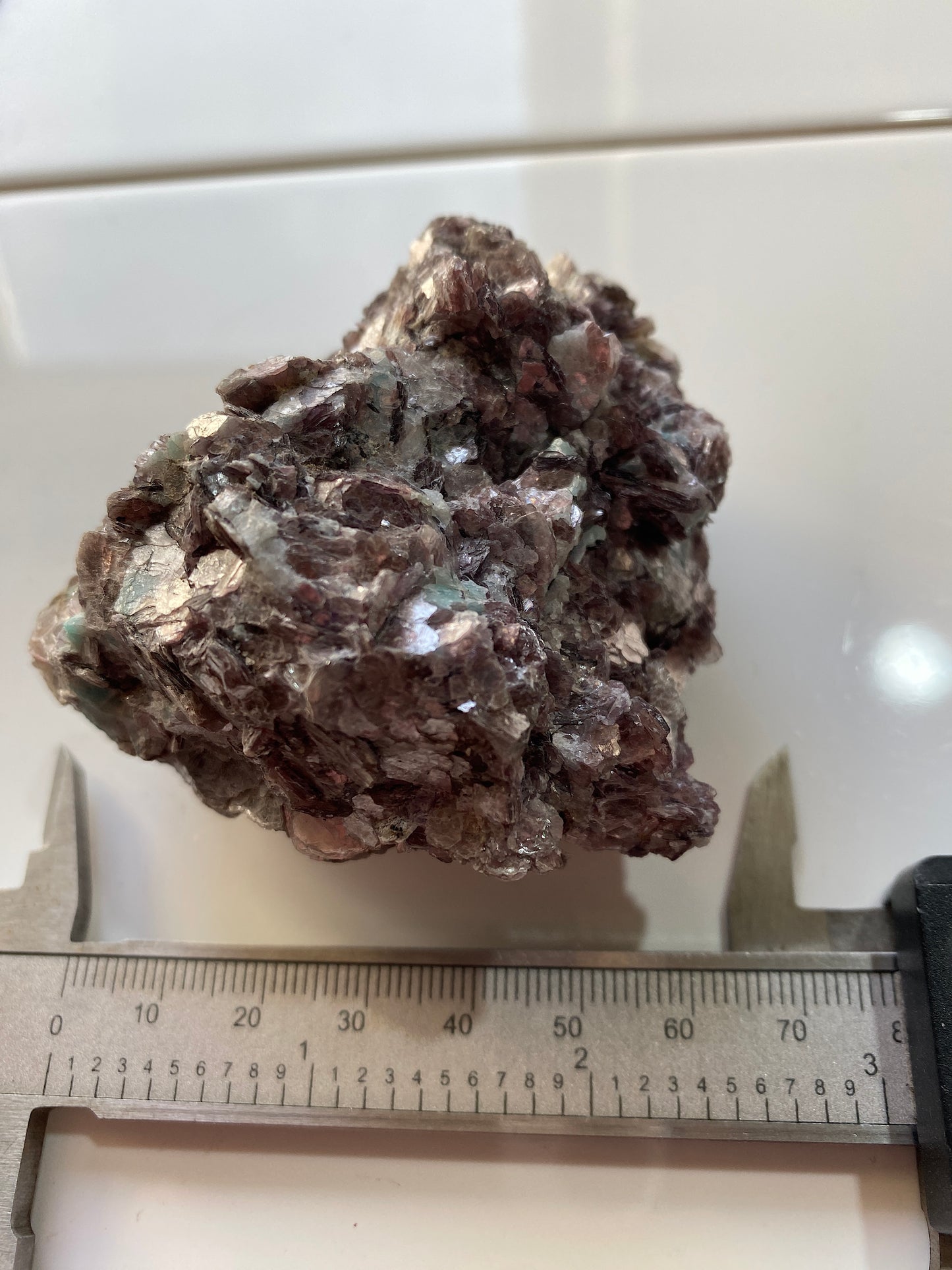 LEPIDOLITE WITH AMAZONITE : HOYDALEN, TOVDAL, TELEMARK, NORWAY. 179g MF4865