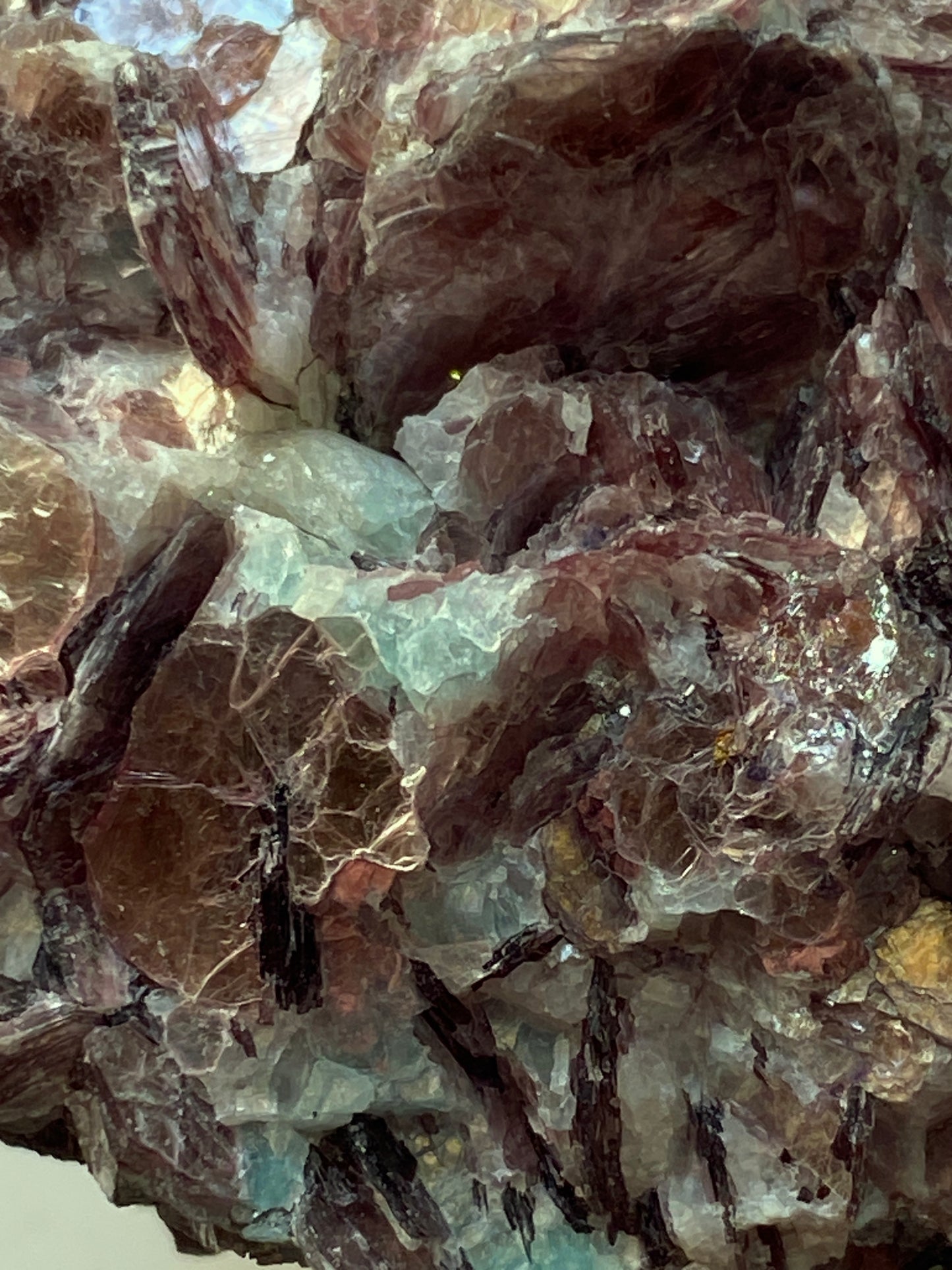 LEPIDOLITE WITH AMAZONITE : HOYDALEN, TOVDAL, TELEMARK, NORWAY. 179g MF4865