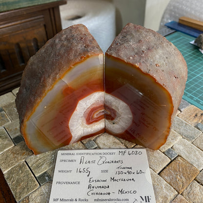 AGATE QUADRANTS - ESTACION MOCTEZUMA, CHIHUAHUA, MEXICO HEAVY 1455g MF4030