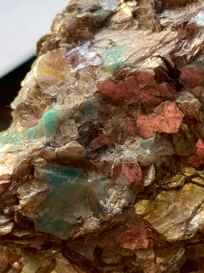 LEPIDOLITE WITH AMAZONITE : HOYDALEN, TOVDAL, TELEMARK, NORWAY. 179g MF4865