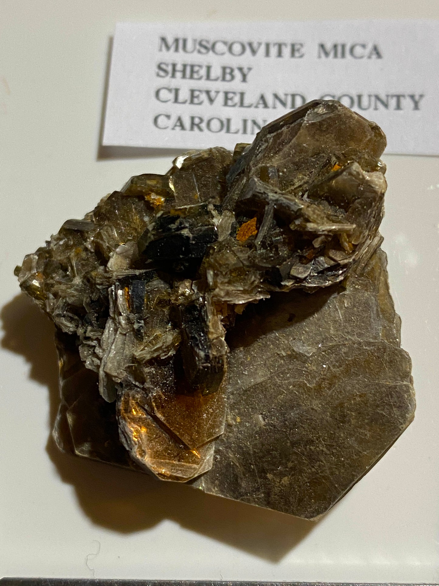 MUSCOVITE MICA : SHELBY, CLEVELAND CO, NORTH CAROLINA, U.S.A. 15g MF4762