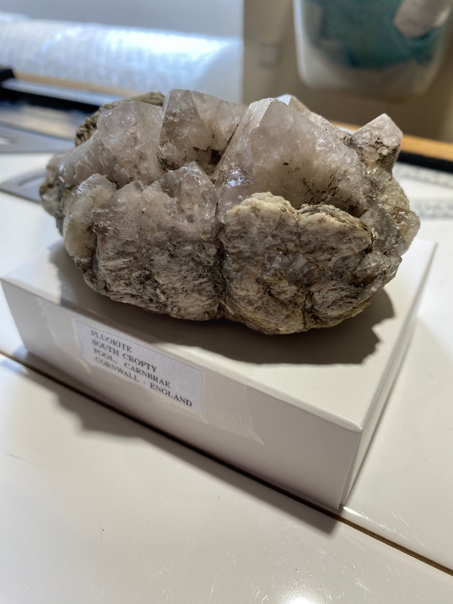 FLUORITE : SOUTH CROFTY, POOL, CARN BRAU, CORNWALL, ENGLAND 480g MF4765