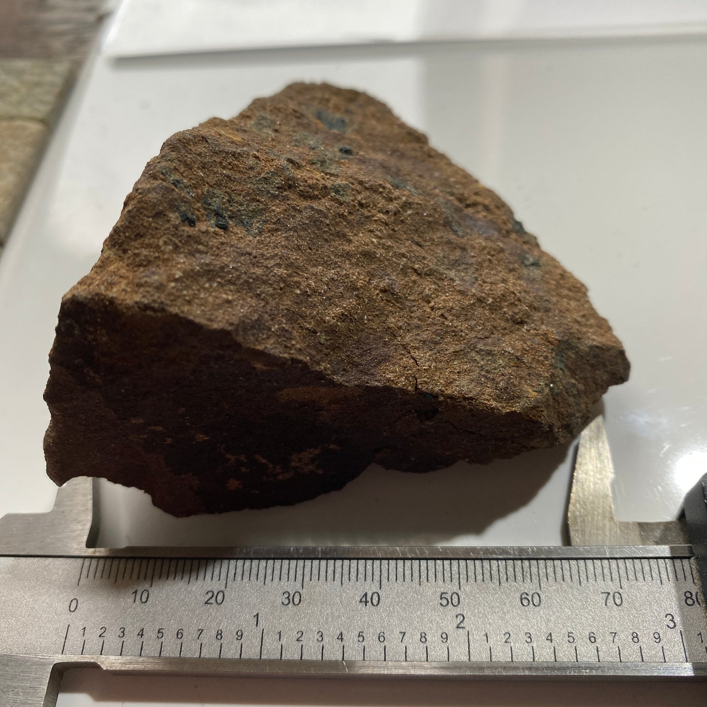 VIVIANITE TRACES ON LIMONITE - WHALE CHINE, ATHERFIELD BAY, ISLA OF WIGHT 212g MF1136