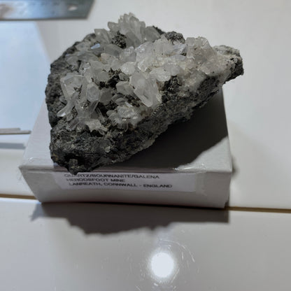 BOURNONITE/GALENA/QUARTZ - HERODSFOOT MINE, LANREATH, CORNWALL  297g MF4021