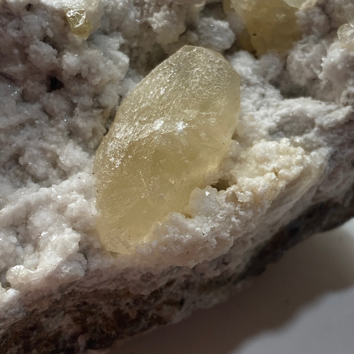 CALCITE ON QUARTZ FROM WHATLEY QUARRY, SOMERSET 346g MF1183