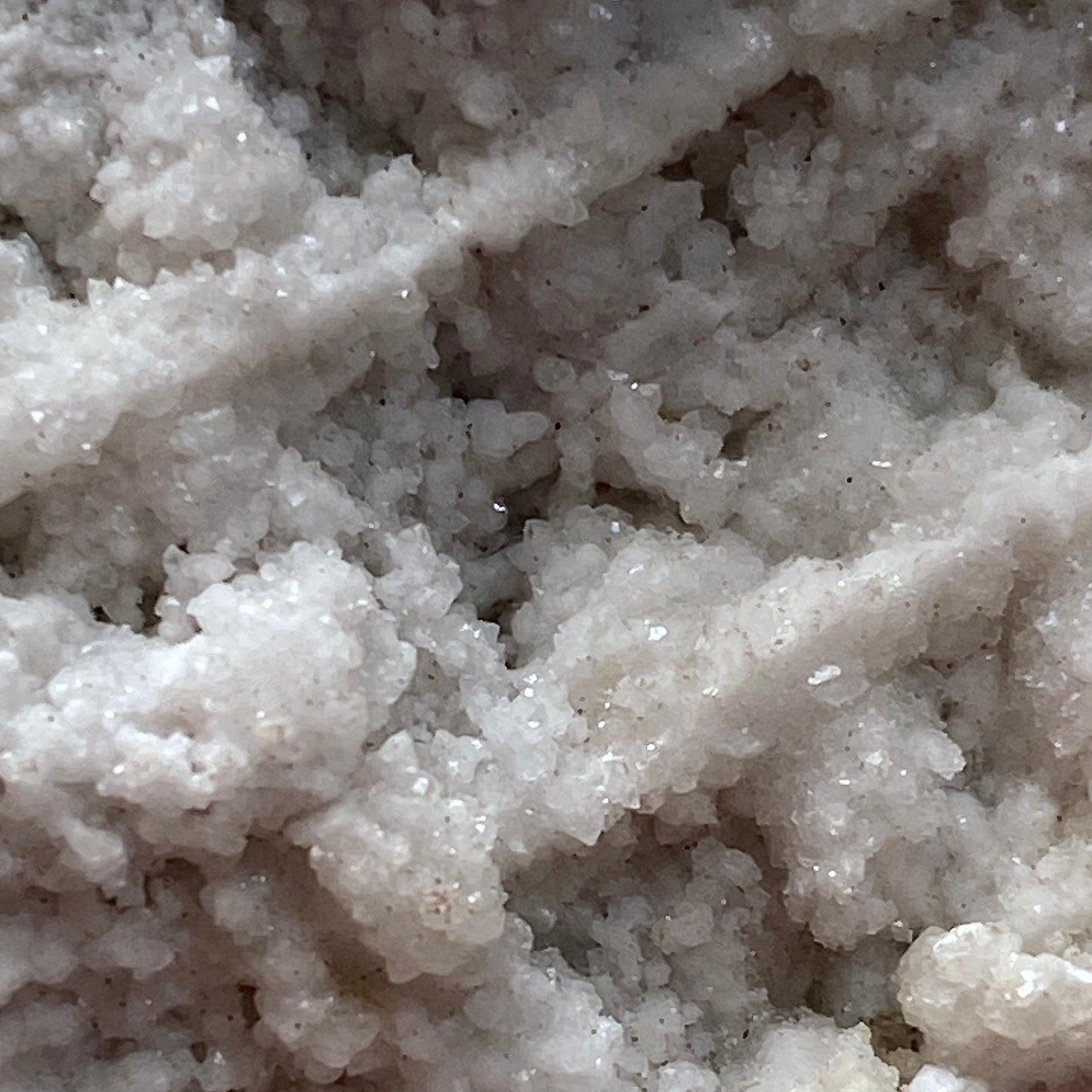 CALCITE ON QUARTZ FROM WHATLEY QUARRY, SOMERSET 346g MF1183