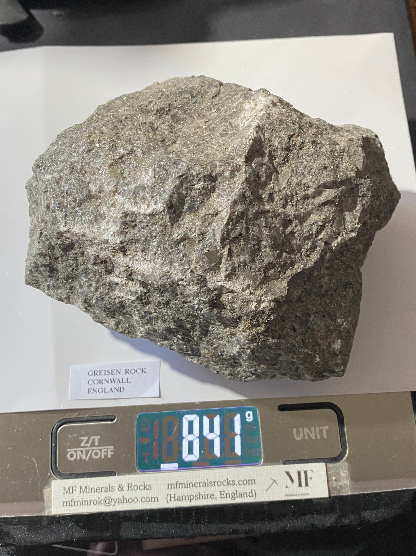 GREISEN ROCK : CORNWALL, ENGLAND. 841g MF4767